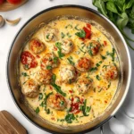 Creamy Tuscan Chicken Meatballs