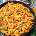 Cajun Shrimp and Sausage Pasta – Creamy, spicy, and packed with Southern flavor!