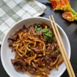 Black Pepper Beef Udon