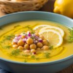 Lemony Greek Chickpea Soup (Avgolemono-Inspired Comfort Bowl)