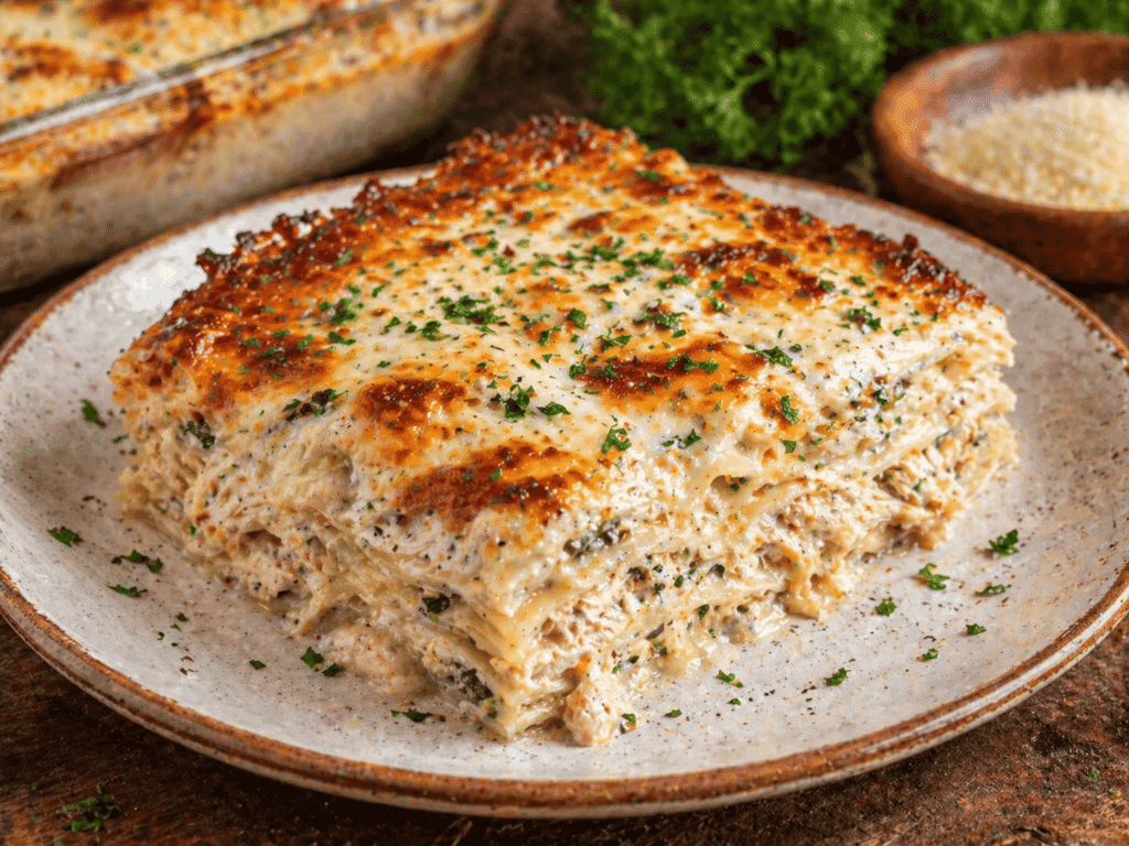 chicken alfredo lasagna