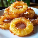 Rum-Soaked Fried Pineapple with Coconut Crust