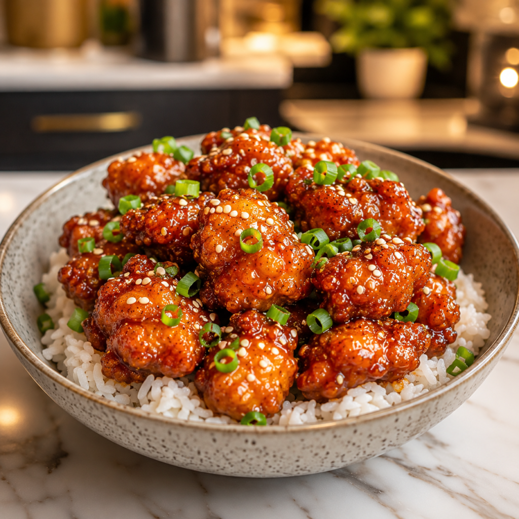 crispy sesame chicken